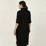 Dakota Long Shirt Jacket - Black