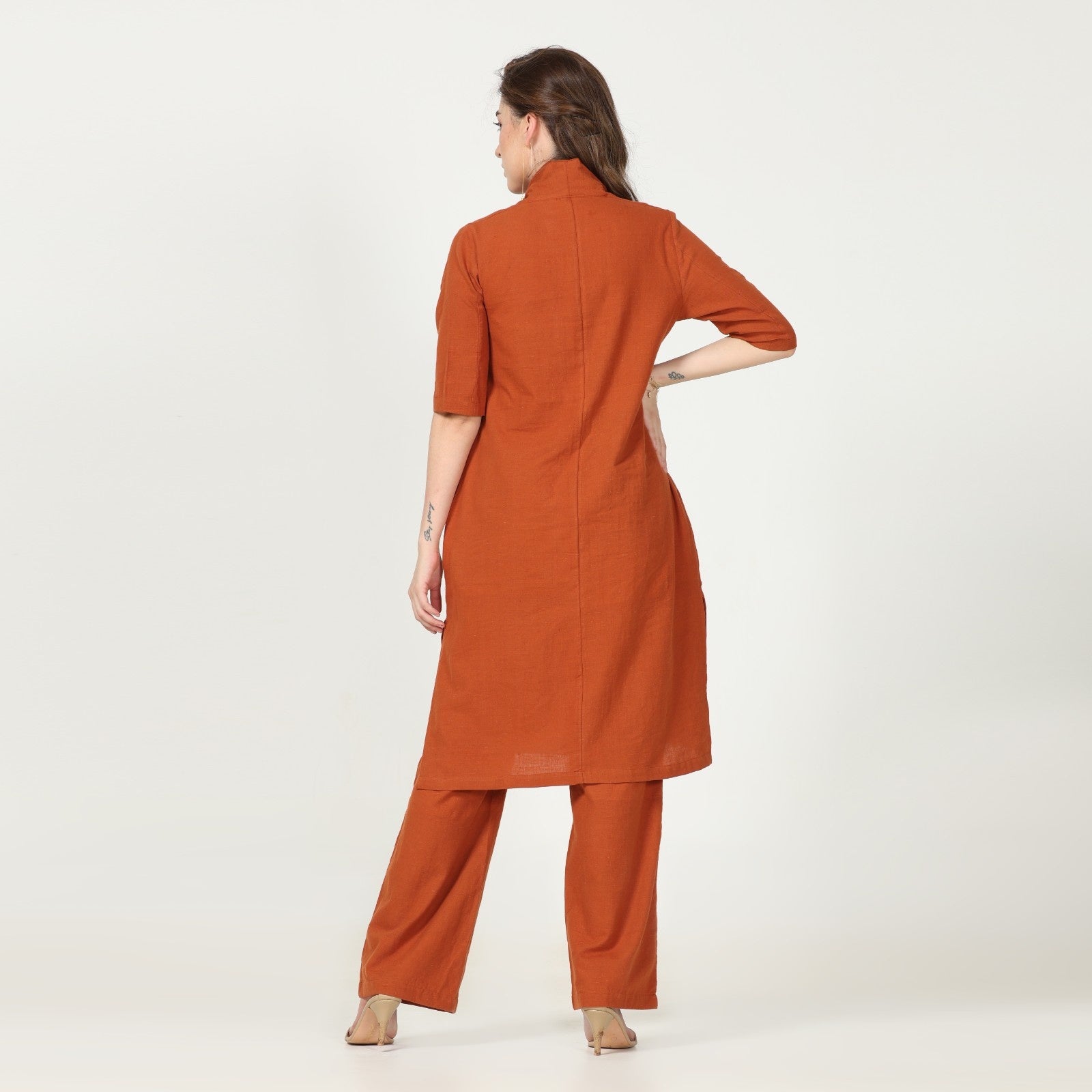 Dakota Set of 2 - Long Shirt & Pants - Autumn Rust