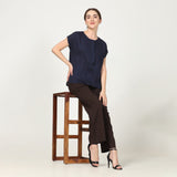 Alice Set of 2 - Navy & Coffee Brown