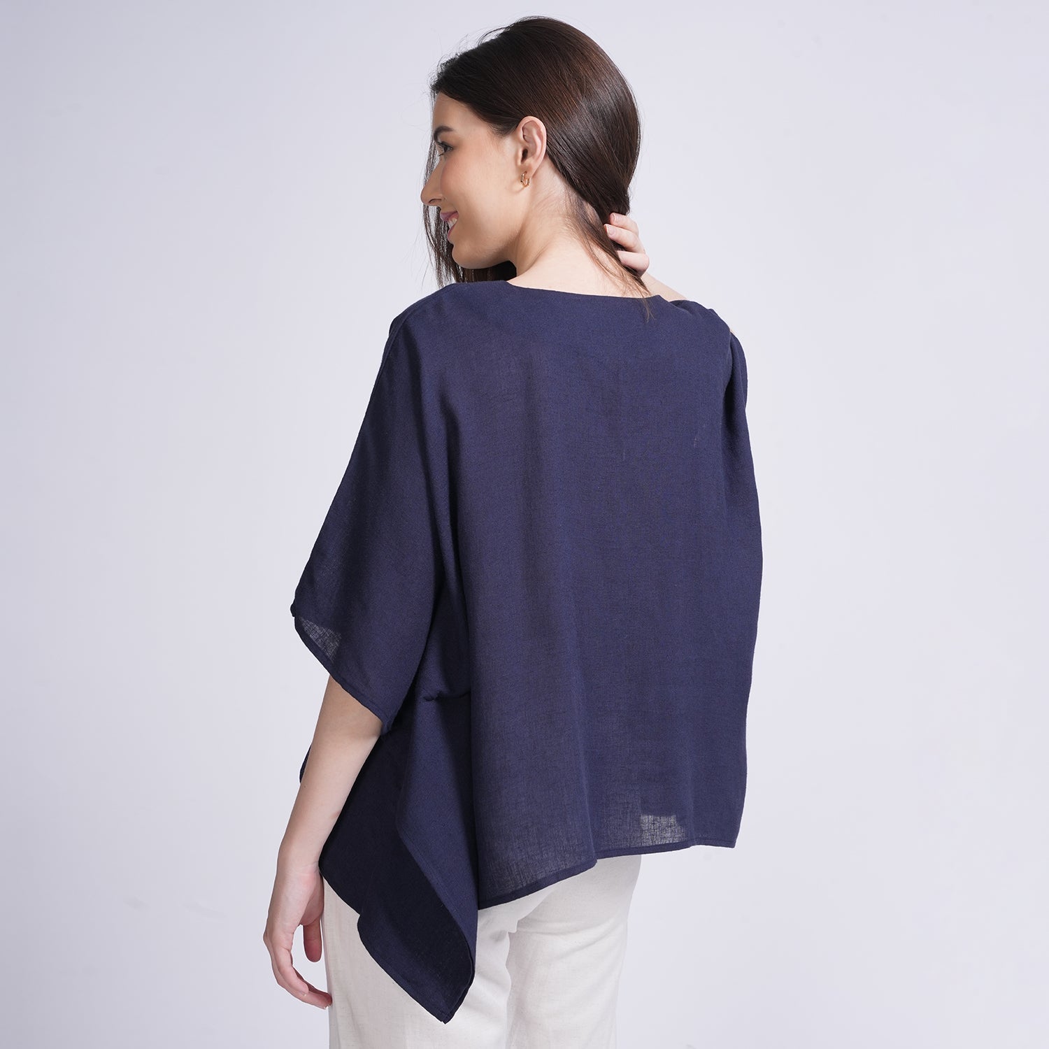 Kaftan Top - Navy