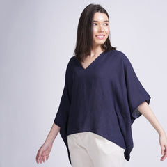 Kaftan Top - Navy