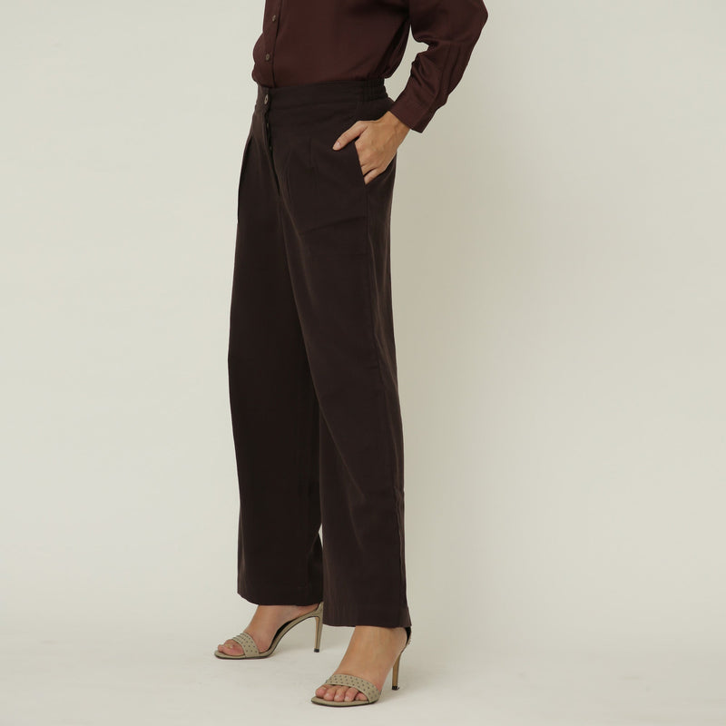 Long Leg Pants - Coffee