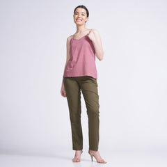 Holley Set Of 2 - Top & Pants - Dusty Pink & Olive