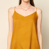 Oh Slip Top - Mustard Yellow