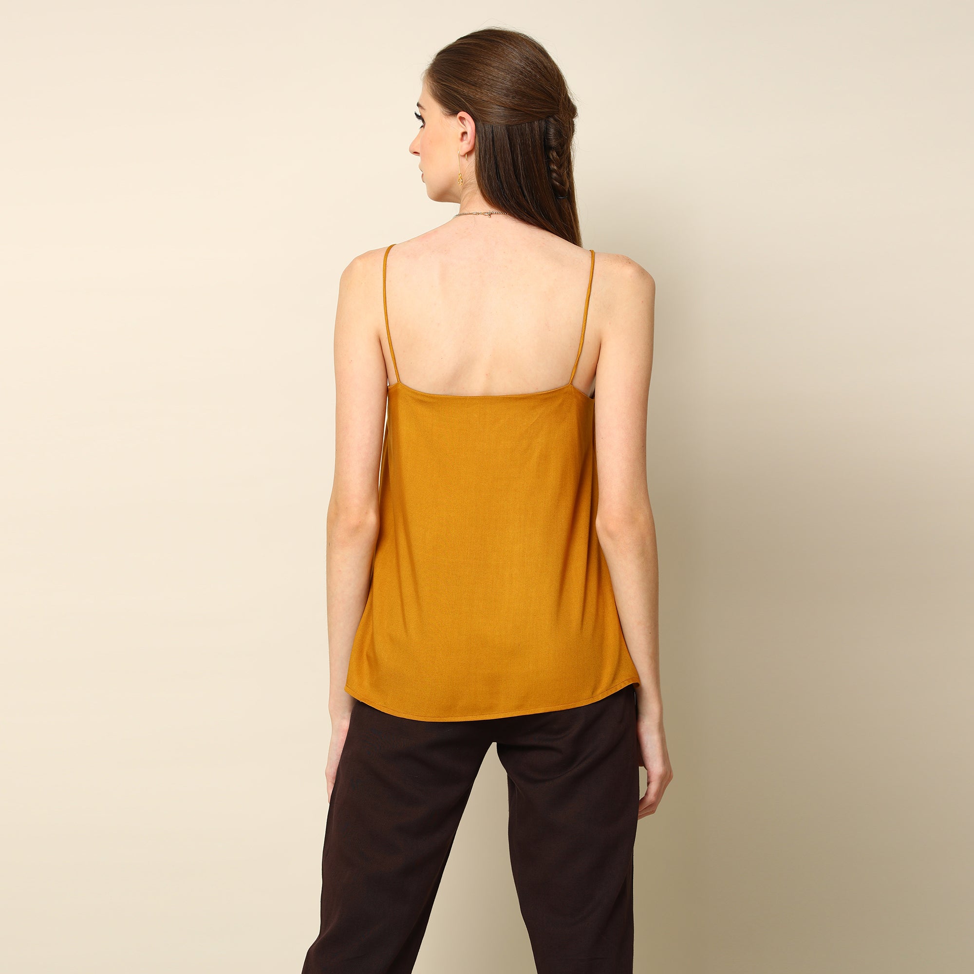 Florence Set Of 3 - Long Shirt, Top & Pants -Black, Mustard