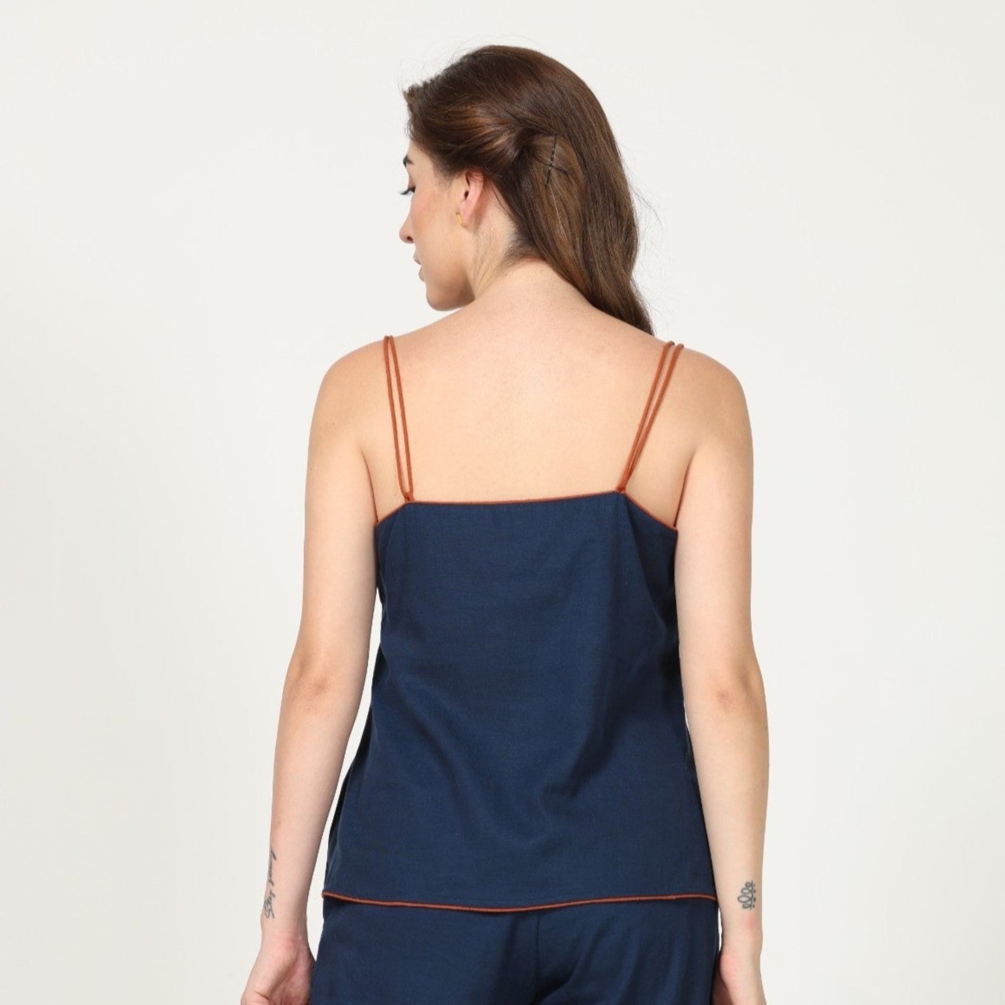 Oh Slip Top - Navy Blue With Contrast Edging - Limited Edition