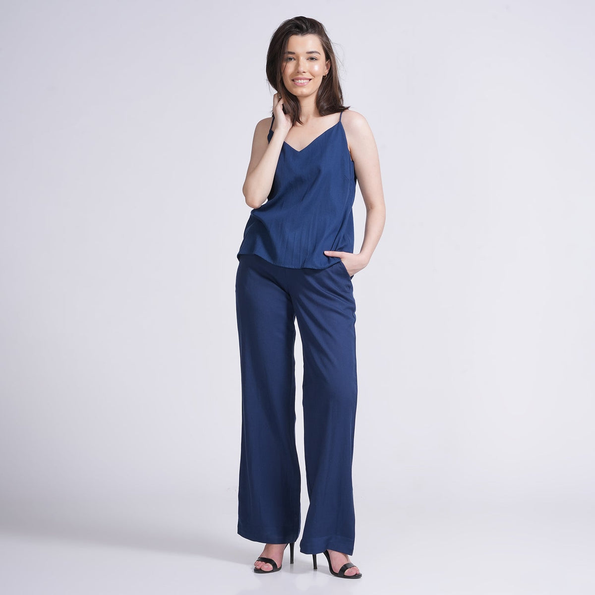 Holley Set Of 2 - Top & Pants - Navy Blue