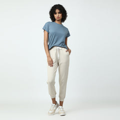 Klimt Set of 2- T-Shirt & Jogger Pants- Blue & Oatmeal