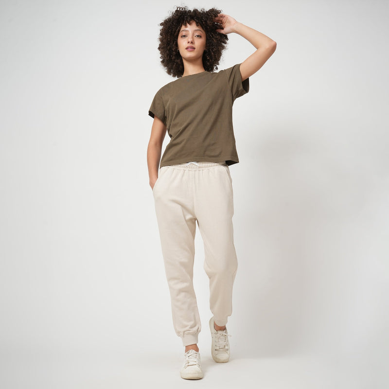 Round neck T-Shirt- Olive