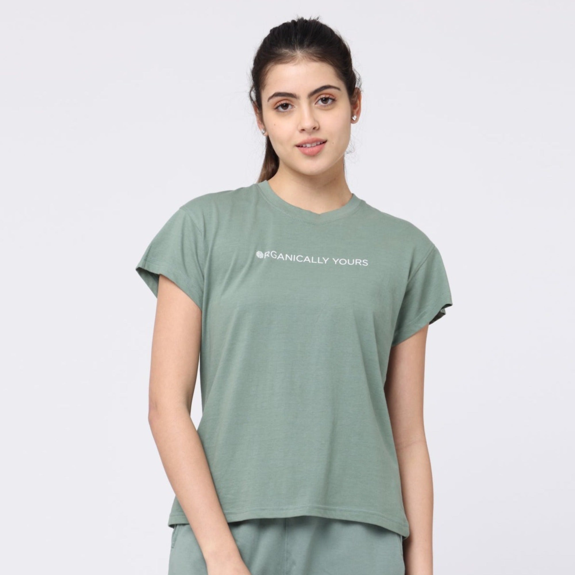 Round Neck T-Shirt > Sage > Organically Yours