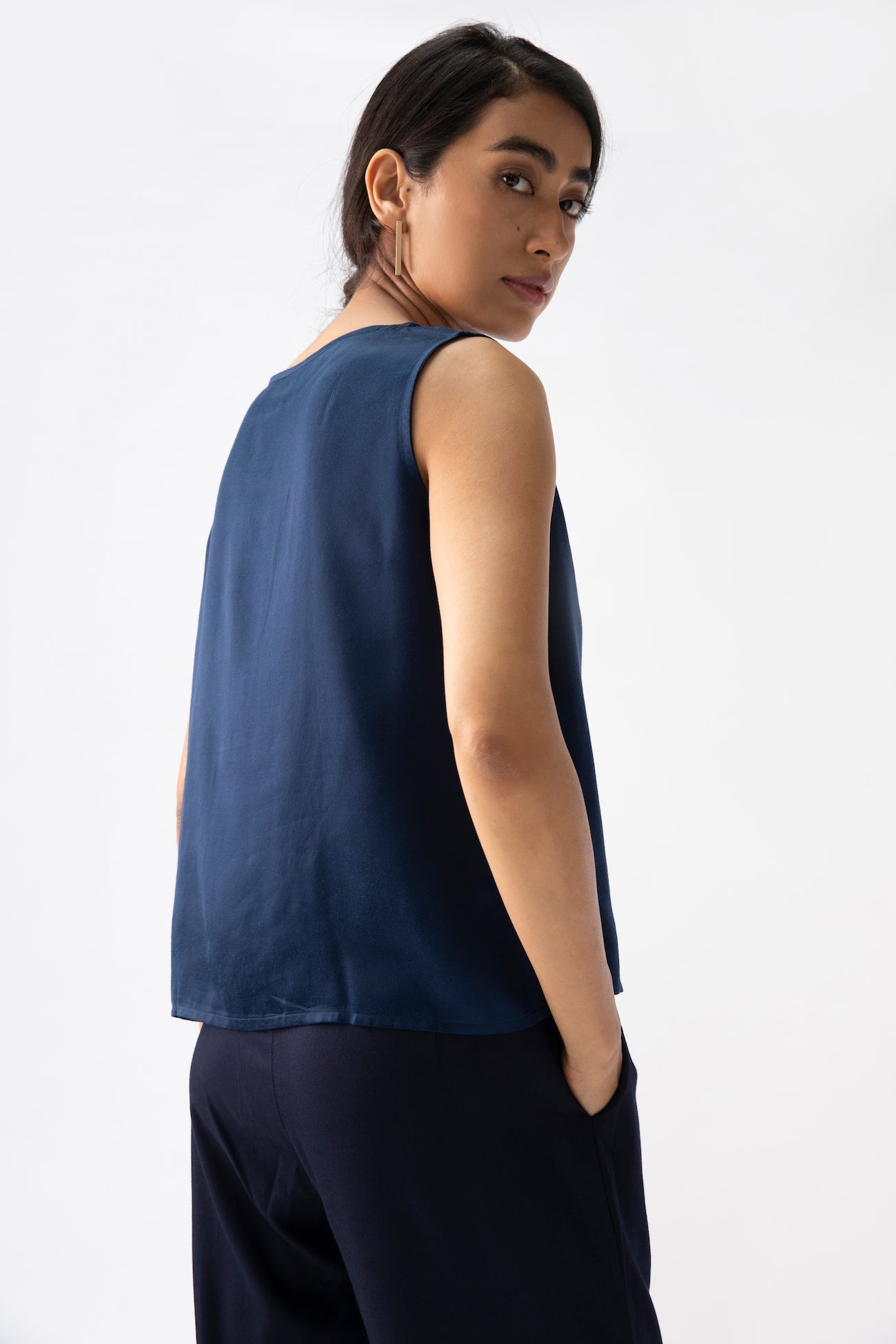 Shell Top - Navy