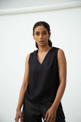 Cynthia Set Of 2 - Top & Culottes - Black, Ecru