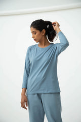 Long Sleeve T-Shirt - Citadel Blue