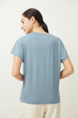 Round Neck T-Shirt > Citadel Blue