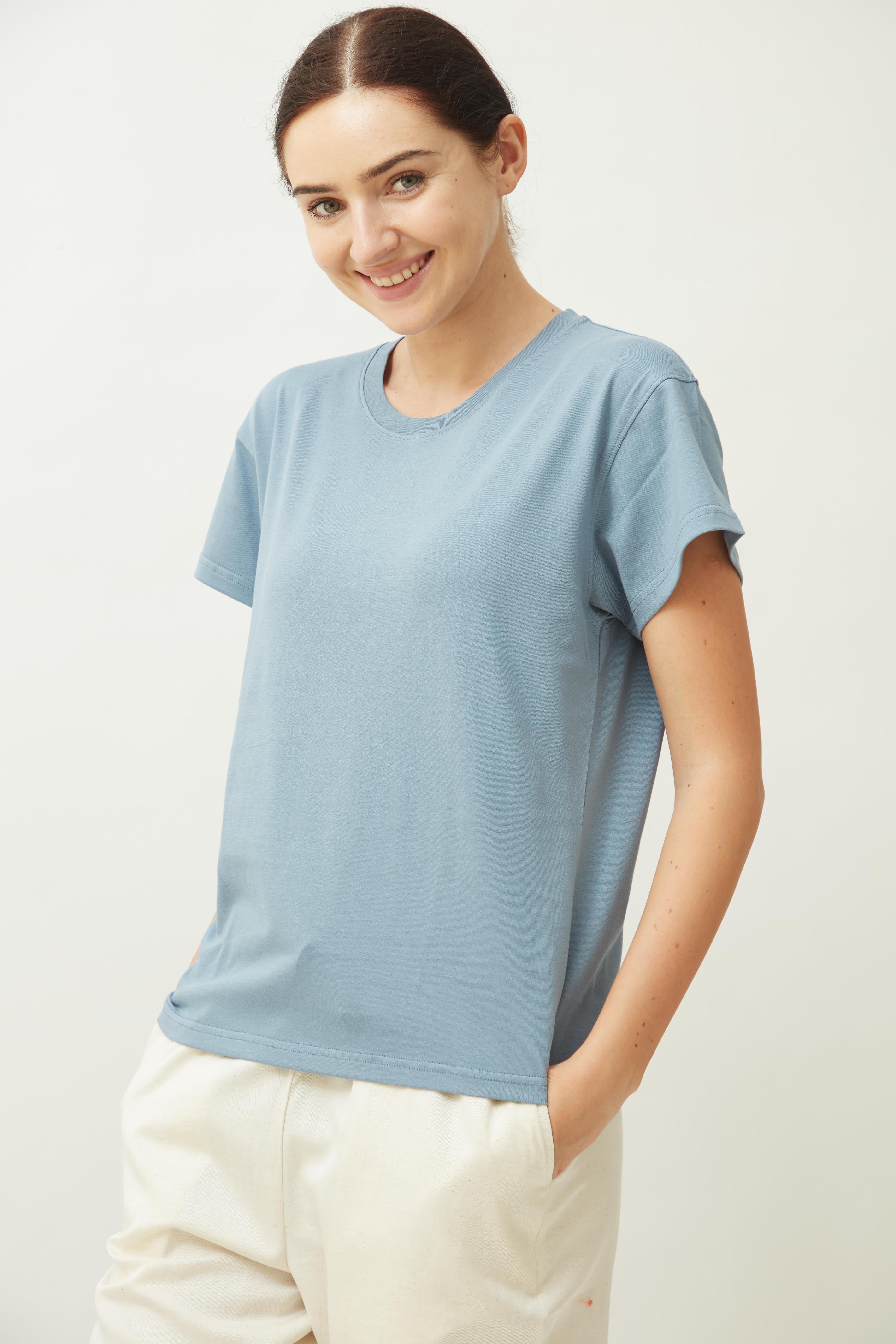 Round Neck T-Shirt > Navy blue
