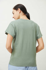 Round Neck T-Shirt > Sage Green