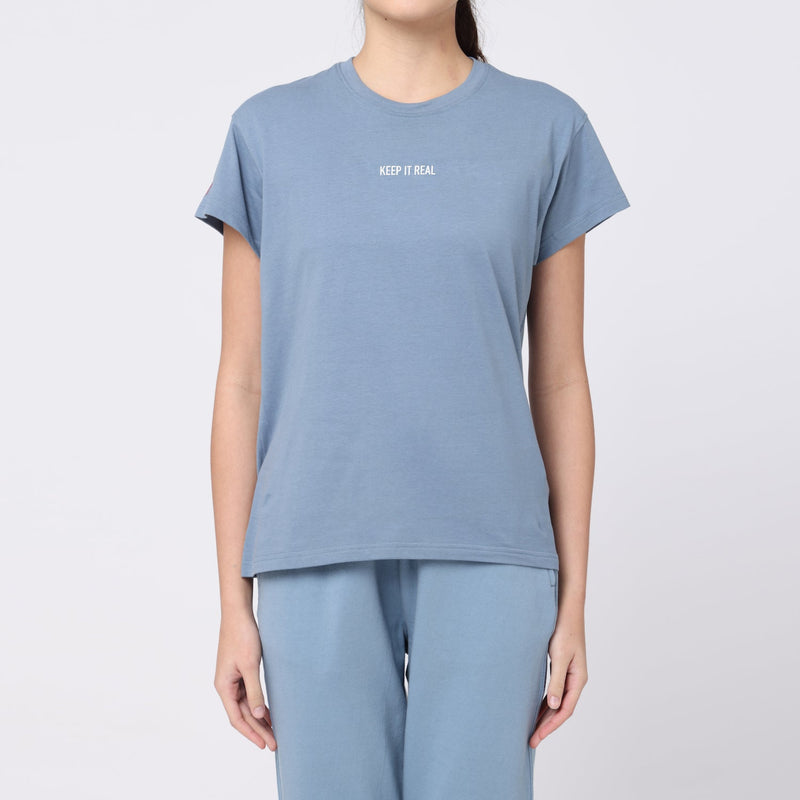 Round Neck T-shirt  - Blue - Keep It Real